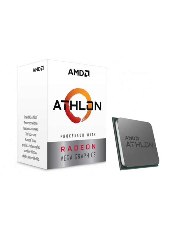 AMD Athlon 3000G CPU med køler - 3,5 GHz Dual Core