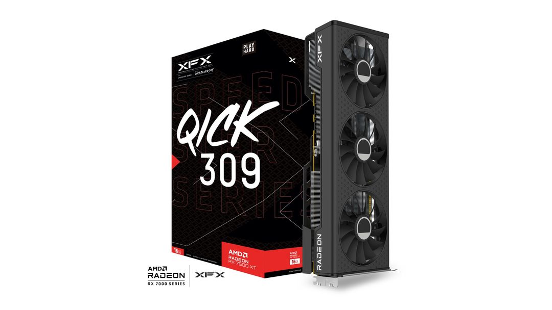 Xfx Speedster Qick 309 Amd Radeon 7600 Grafikkort Radeon 7600 16 Gddr6 Pcie 4.0 Hdmi, 3 Displayport - Xfx Amd  - 0840191501142