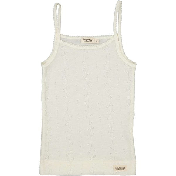 Marmar Wool Pointelle Natural Undertrøje Str 140 - Marmar Intel  - 5711529719100