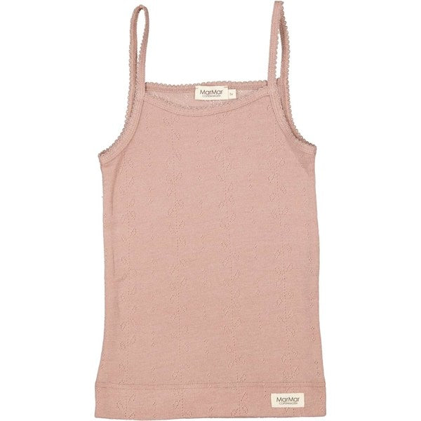 Marmar Wool Pointelle Burnt Rose Undertrøje Str 134 - Marmar Intel  - 5711529719193