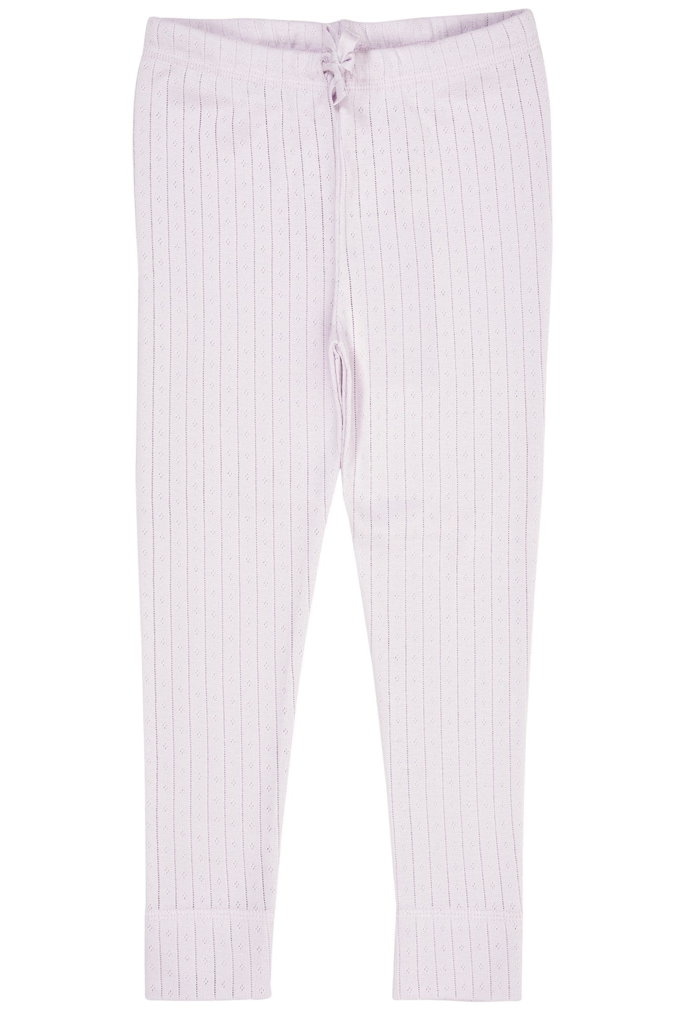 LAVENDER Pointelle Junior Leggins BindebÅnd - Intel  - 5740026332420