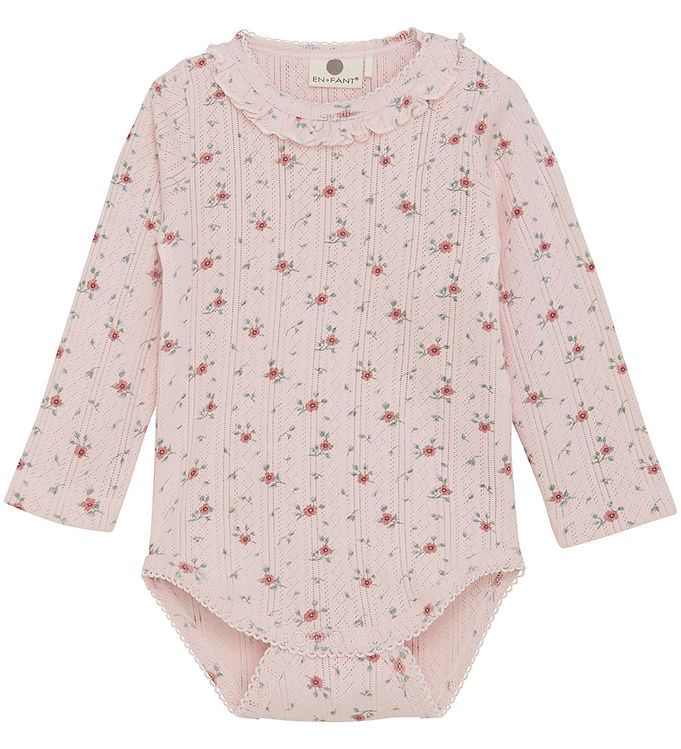 Rosa Fant Body Pointelle Veiled Rose - En Fant Intel  - 5713438184079