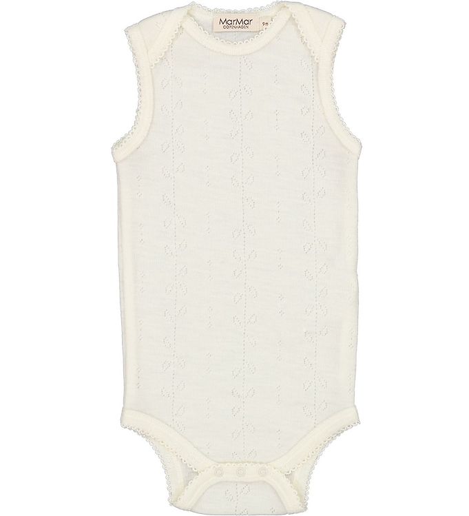 Hvid Marmar Body Uld Pointelle Bini Natural - Marmar Intel  - 5711529520942
