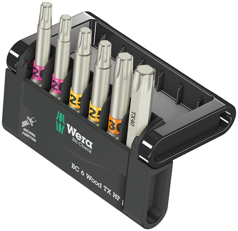 Wera Bitssæt Bit Check Wood Torx - Wera Intel  - 4013288226181
