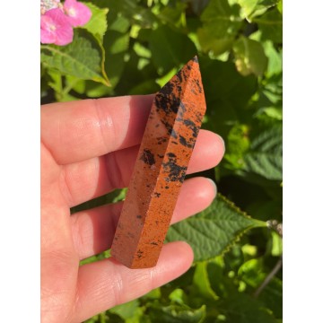 Obsidian Mahogni Tårn Spids Sten & Krystaller Div Godkarmashop - Intel